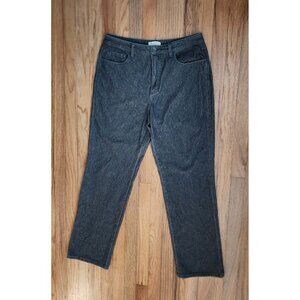 Coldwater Creek Classic Fit Straight Leg Jeans 14 Grey Stone Wash Stretch Flex